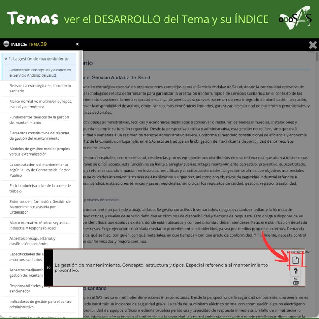 Opción Temas Oposas.