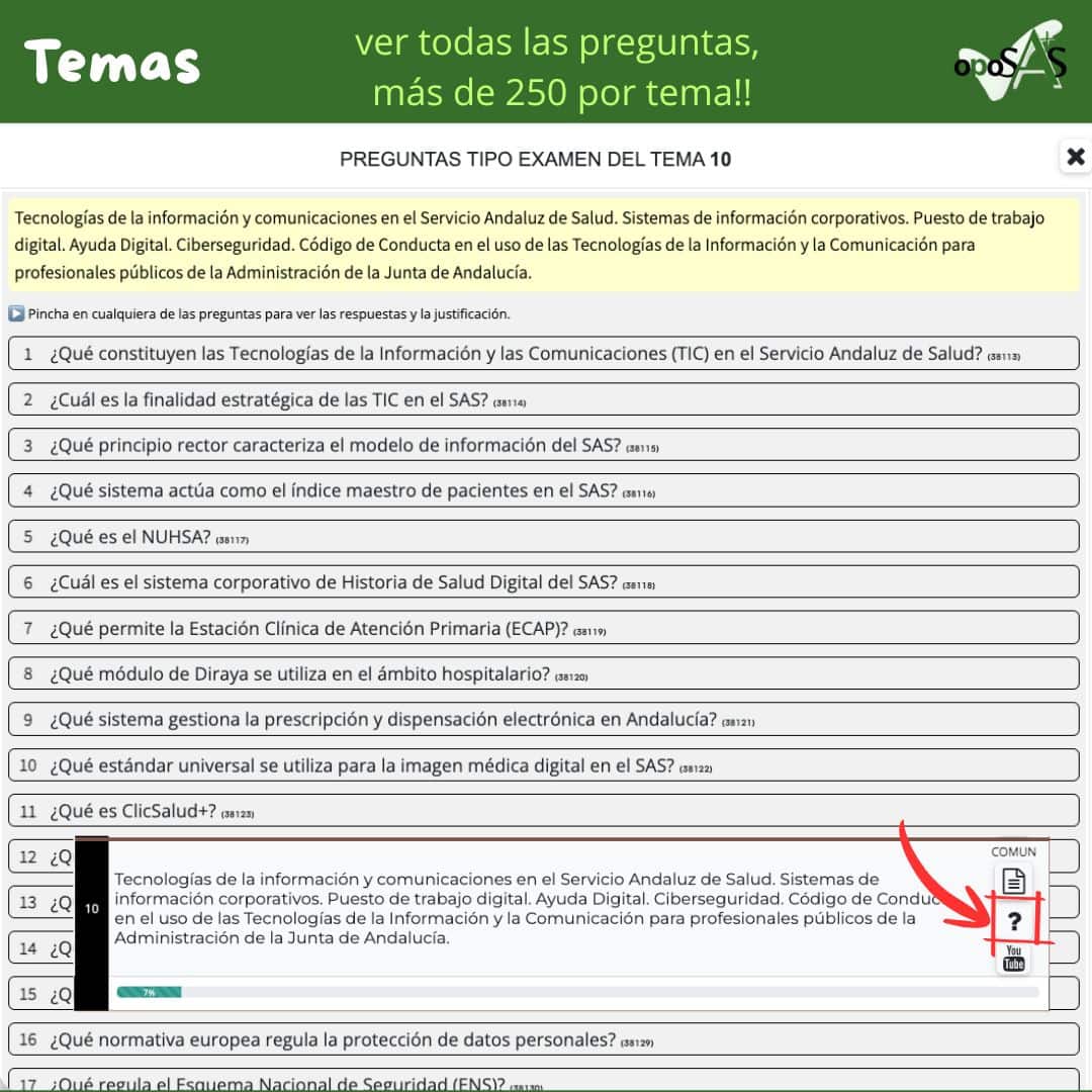 Opción Temas Oposas.