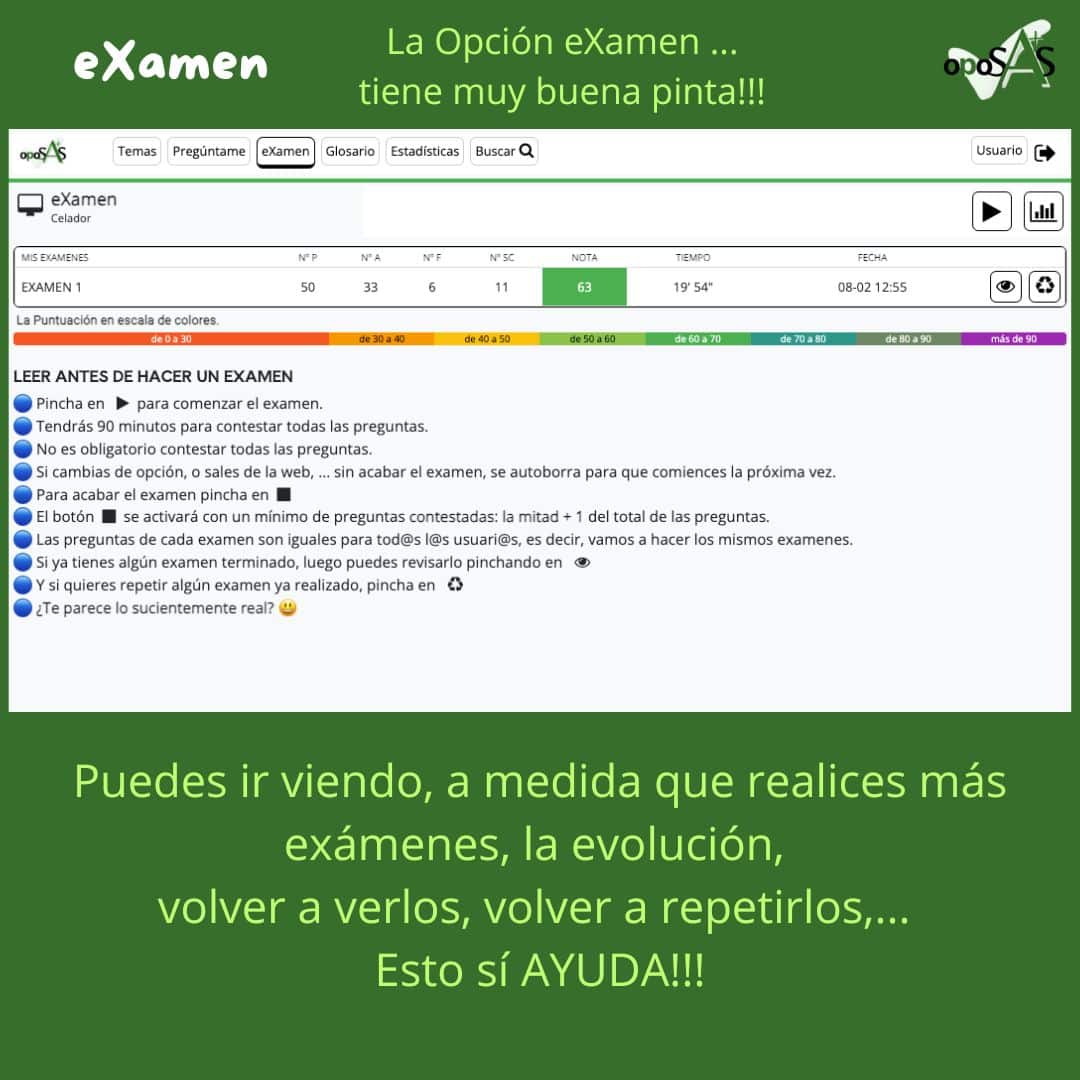 Opción eXamen Oposas.
