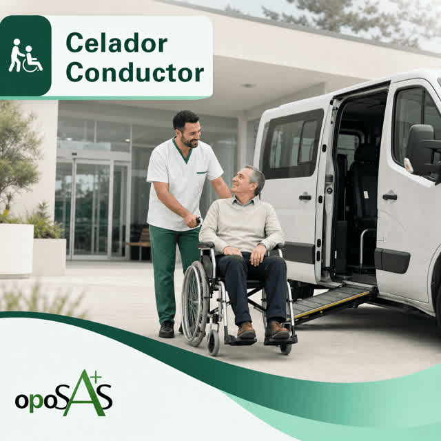 Vista editorial de OposAs para la categoria de Celador Conductor del SAS